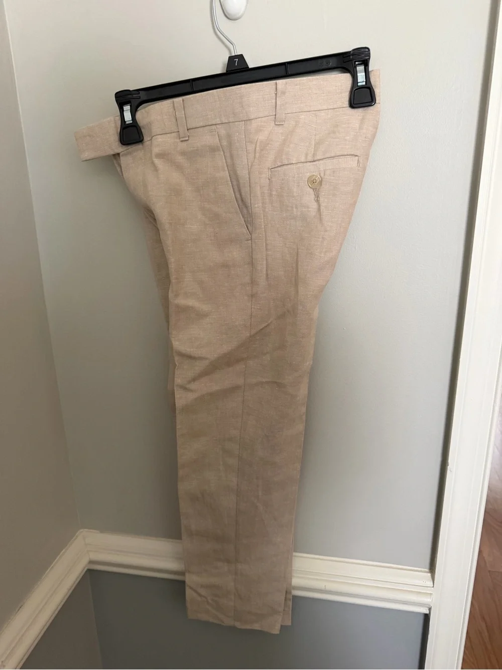 Boy’s  Beige Dress Pants - Tailored Fit Size 8